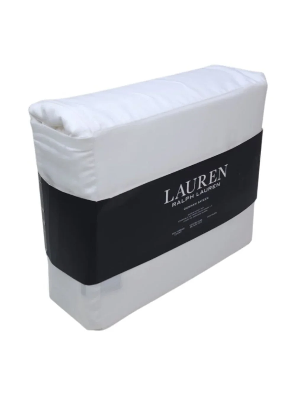 Lauren Ralph Lauren Dunham Sateen Queen White Sheet Set 300 Thread Count Cotton